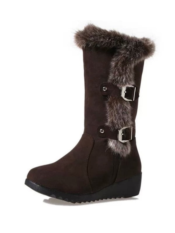 wedge heel winter boots