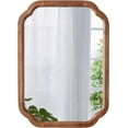 thumbnail image 6 of Sintosin Farmhouse Mirrors for Wall Decor 17" x 24", Distressed Wood Frame Bathroom Mirrors for over Sink, Decorative Arched Corner Rectangle Mirror for Home Decor, 6 of 8