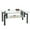 Style B, variant on 2-Tier Glass Coffee Table, Rectangle Open Shelf Coffee Accent Table, Living Room Table with Glass Shelf, Large Storage Space Cocktail Table, Center Table with Metal Legs for Home Office, B1264