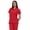 Red, variant on Scrub Top for Women Stretch Material Princess Seam Lightweight Medical Uniform Shirt