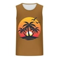 thumbnail image 5 of BXINGOHAI Mens Sleeveless Tank Tops Workout Gym Muscle Shirts Palm Tree Vintage Hawaiian Summer Beach T Shirts Fall Savings Yellow,M, 5 of 5