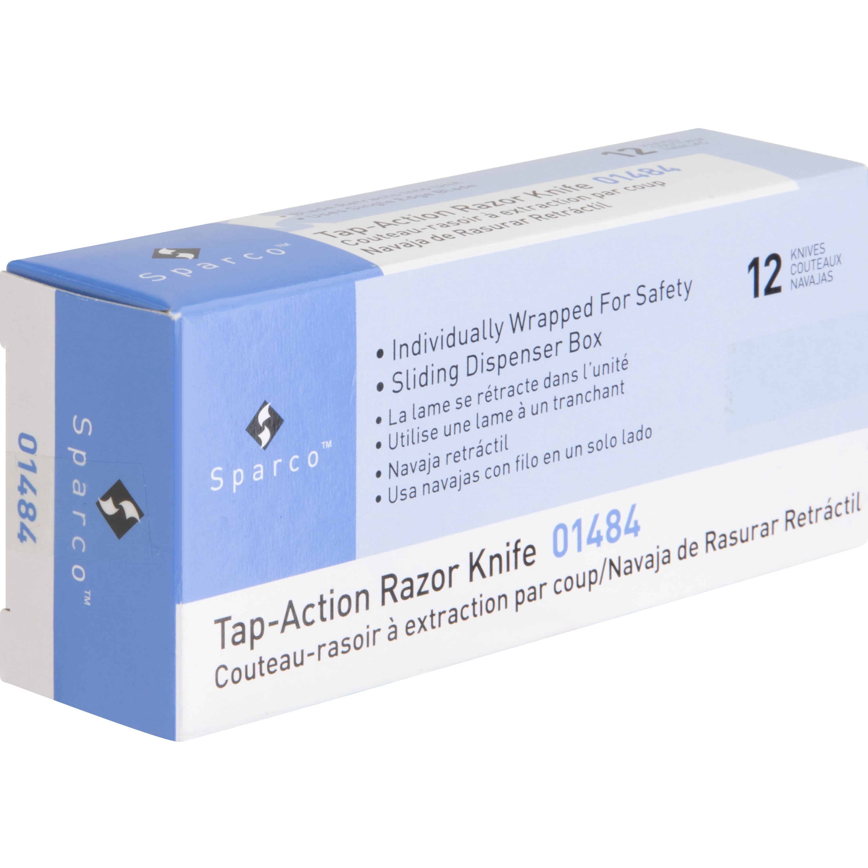 Sparco, SPR01484, Tap Action Razor Knife, 12 / Box