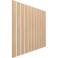 thumbnail image 3 of Ekena Millwork 47"H x 1/4"T Adjustable Wood Slat Wall Panel Kit with 4"W Slats, Hickory (contains 11 Slats), 3 of 7