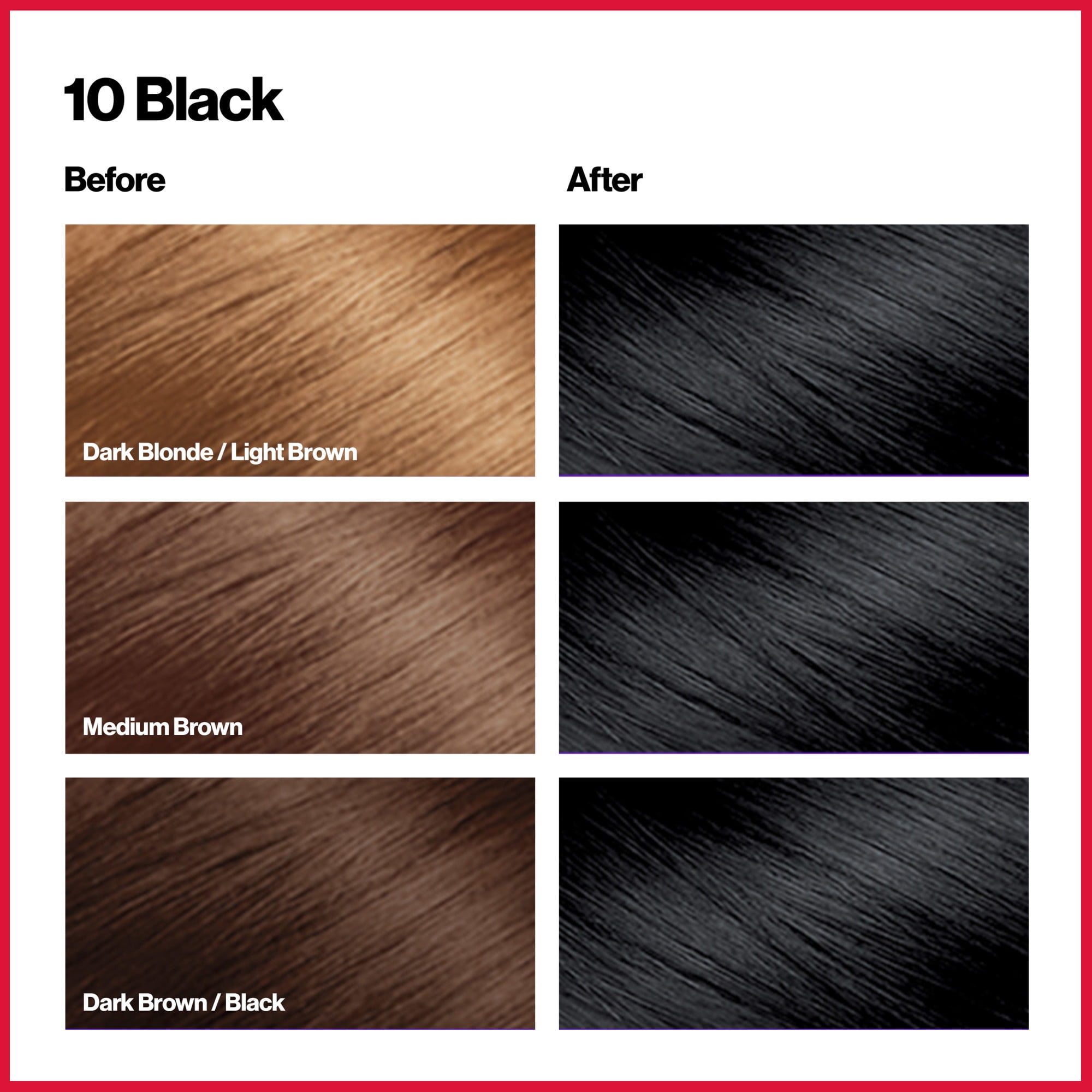 (3 pack) Revlon ColorSilk Permanent Hair Color, Bond Repair Complex, 10 Black, 1 pack  (图5) (3 pack) Revlon ColorSilk Permanent Hair Color, Bond Repair Complex, 10 Black, 1 pack  (图5)