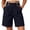 Navy, variant on MLCDZ Women's Lightweight Hiking Cargo Shorts Elastic Waist Wide Leg Loose Fit Shorts Multiple Pockets Running Athletic Camping Travel Golf Short Pants