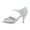 Blue, variant on XYD Women Peep Toe T-Strap Butterfly Shaped Sandals Mid Heels Bridal Fancy Ballroom Pumps Shoes Size 7 Blue