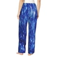 thumbnail image 3 of Goofa Blurred Star Snow Christmas Printed Soft Pajama Pants for Women, Wide Leg Comfy Casual Lounge Yoga Pants-Medium, 3 of 9