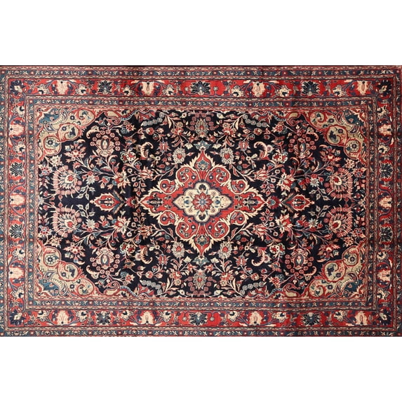 Ahgly Company Machine Washable Indoor Rectangle Traditional Camel Brown Area Rugs, 4' x 6'