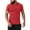 Red, variant on Dagugfen Mens Gym Tops Short Sleeve Crewneck Tight Shirts Comfy Solid Color Running Workout Tops Summer