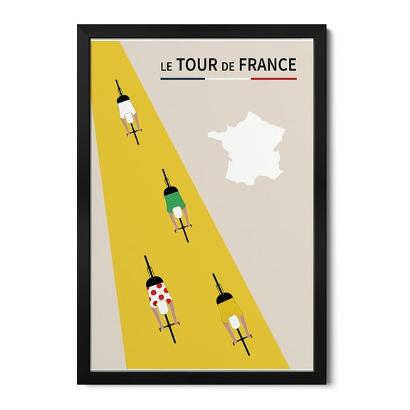 Premium Framed Art Print - Le Tour De France Poster