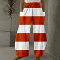 thumbnail image 2 of kaondbfi Casual Spring Fall Essentials Clothing Lady's Four Pocketed Double Printed Casual Pants Summer Casual Pants for Women, 2 of 4