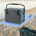 thumbnail image 2 of Costway 25 QT Portable Cooler Rotomolded Ice Chest Insulated Ice Box for 5-7 Days Charcoal, 2 of 10