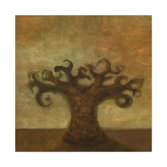 Oak Tree at Sunset - Canvas