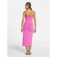 thumbnail image 4 of No Boundaries Sleeveless Square Neck Midi Dress, Women's & Women's Plus Sizes XXS-4X, 4 of 4