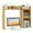 Beige, variant on Costway Desk Bookshelf Desktop Storage Organizer Display Shelf Rack Dorm Office White