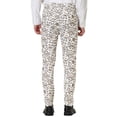thumbnail image 3 of INSPIRE CHIC Men's Casual Geometric Printed Color Block Flat Front Dress Pants 32 Beige, 3 of 7