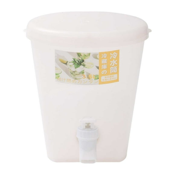 yulier Drink Dispenser with Spigot, 3.5L Large Capacity Beverage Dispenser for Party Picnic Office, Refrigerator Iced Juice Lemonade Container for Fridge