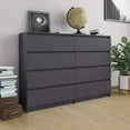 thumbnail image 2 of vidaXL Sideboard Sonoma Oak 55.1"x13.7"x39" Chipboard, 2 of 36