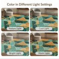 thumbnail image 7 of ODIKA 2'x3' Washable Accent Rug Pet Friendly, Bedside Mat Turquoise Agate Inspired Geometric Block Orange Teal Beige Abstract for Bedroom, Nursery, RV, 7 of 7