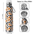 thumbnail image 3 of Leopard Print 29oz Stainless Steel Insulated Thermos with Tea Filter, 360° Printed Travel Bottle, Leakproof BPA-Free Flask with Anti-Slip Base, 304 Inner & 201 Outer, Vacuum Cup, 3 of 6