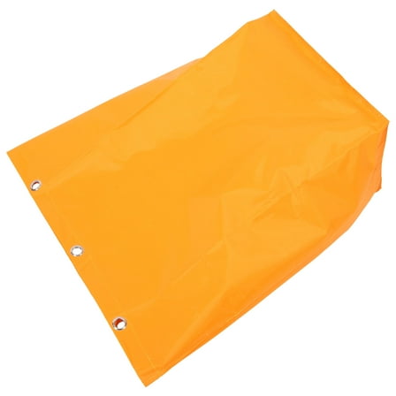 RENACLIPY Canvas Janitorial Cart Bag Yellow Durable Storage for Cleaning Supplies