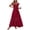 Wine, variant on Qiopertar Women's Lace Sleeveless Midi Dress Solid Color Round Neck Pleated Boho Beach Party Vacation Casual Comfy Elastic Waist with Pockets Long Dresses, White S