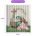 thumbnail image 5 of Easter Egg Basset Hound Bunny Ear Welcome Spring Truck Shower Curtain Bassets Dog Breed Lovers Gifts Idea Waterproof Bathroom Bathtub Curtain - 12002, 5 of 5