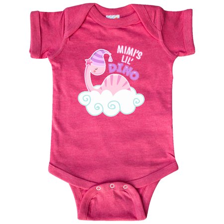 

Inktastic Mimi s Lil Dino with Cute Pink Baby Dinosaur Gift Baby Boy or Baby Girl Bodysuit