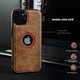 thumbnail image 4 of 1 paquete compatible con iPhone 13 Pro Max Funda delgada de piel sintética de primera calidad con costuras clásicas de lujo elegante y delgada (2021) 6.7" (marrón), 4 of 5