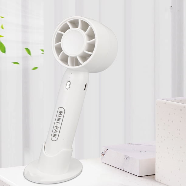 Ventilador Portátil, Mini Ventilador De Mano Recargable Por USB De 3 Velocidades Con Soporte Para Viajes Al Aire, Camping Para Niños Y Adultos
