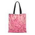 thumbnail image 1 of JSDART Canvas Tote Bag Pink Flora Floral Reusable Handbag Shoulder Grocery Shopping Bags, 1 of 1