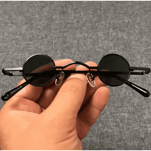 New Punk Round Sunglasses For Men And Women Ultra Small Frame Hip Hop Style Ins Fashion Dropshipping 2025