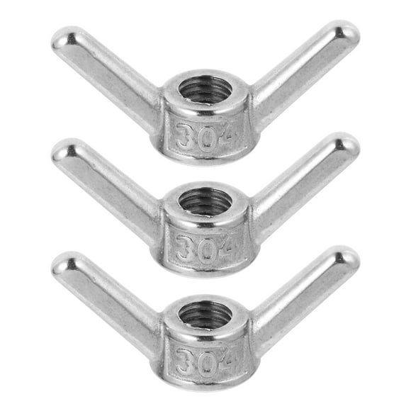 KAKOWELY Wing Nut 3pcs M10 Wing Nuts Stainless Steel Butterflies Nut Fasteners Parts Hardwares1.38"X0.79"X0.67"