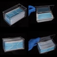 thumbnail image 3 of SEANADO Face Mask Dispenser Box Acrylic Gloves Holder Hygiene Station with Lid for Disposable Emesis Bag, Shoe Cover and Hairnet，Tabletop Holder, 3 of 5