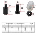 thumbnail image 4 of Black White Plastic Spacer Hex Nylon Standoff PCB Motherboard Threaded Support Board Rack Pillars Screw Nut Set M2M2.5M3 M4M5 M6, 4 of 5