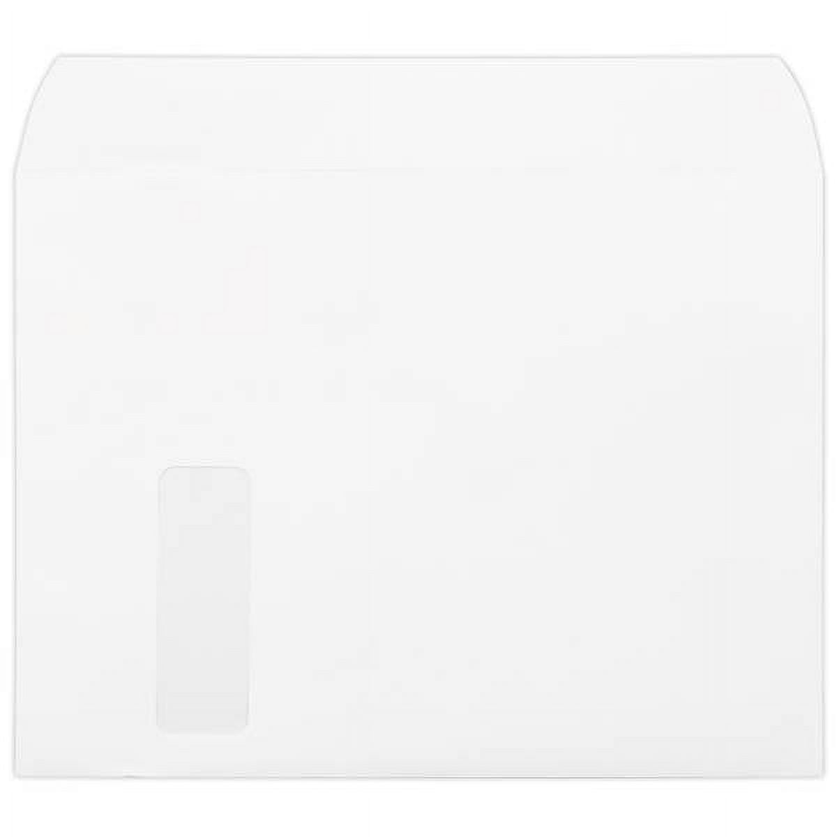 LUXPaper 9 x 12 Booklet Window Envelopes, Bright White, 250/Pack