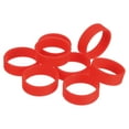 thumbnail image 1 of Unique Bargains Élastiques en Silicone, Lot de 5 20x7mm Attaches de Câble, Rouge, 1 of 5