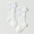 thumbnail image 2 of LckLvx Baby Girls Knee High Socks Bow Stockings Toddlers Breathable Long Sock 0-4 Years, 2 of 3