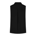 thumbnail image 7 of TKLPEHG Tank Tops for Women V-Neck Button Tank Top Western Outfit for Women Regular Sleeveless Blouses Leisure Fashion Solid Color Graphic Tee Lightweight Blouses (Black,XXXL), 7 of 7