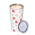 thumbnail image 3 of Kll Red Coral And Scallop Seashell Stainless Steel Vacuum Insulated Coffee Cup 20 Oz Insulated Travel Mug Water Cup With Leak-Proof Straw Lid & Flip Lid,1 Metal Straws,1 Cleaning Brush, 3 of 8