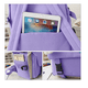 thumbnail image 3 of Set 5 Mochila Bolsas Escolar Estudiante Lapicera Tote Lona Xtellar morado, 3 of 3