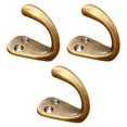thumbnail image 2 of Ganchos multiusos para abrigos de pared, ganchos multiusos de latón para Organización del hogar, ganchos para ropa, ganchos decorativos resistentes, 3 Bronce, 2 of 8