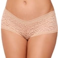 thumbnail image 1 of Pantaleta Ilusion para Dama, con Encaje Animal Print Nude Talla M, 1 of 4
