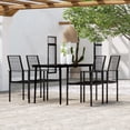 thumbnail image 2 of Conjunto de Comedor para Patio Casafoyer Negro 5 Piezas con Mesa y 4 Sillas, 2 of 5