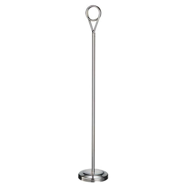 Abbracc Support de Numéro de Table en Acier Inoxydable pour Hôtel Doré Argenté 40cm