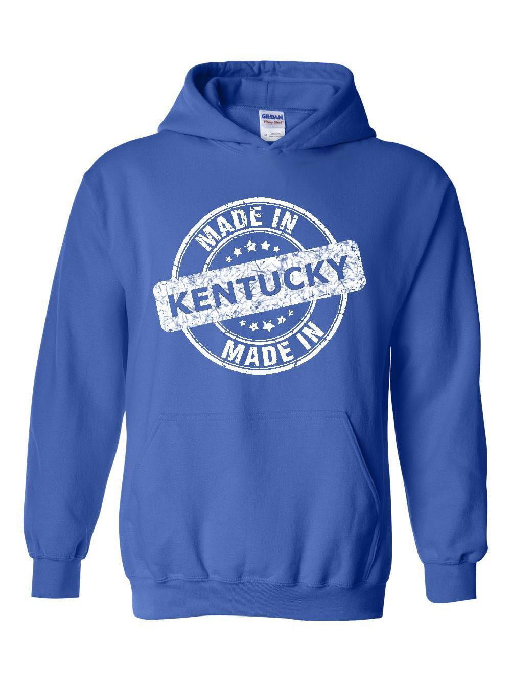KY Kentucky Map Louisville Flag Kentucky Unisex Hoodie for Girls and Boys Youth Sweatshirt 
