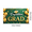 1A, variant on Green Background Congratulations Grad Banner with Gold Balloons Stars Tassels and Diploma Party Decoration Backdrop for Graduation Celebrations Party Supplies Photography Props Graduation Events
