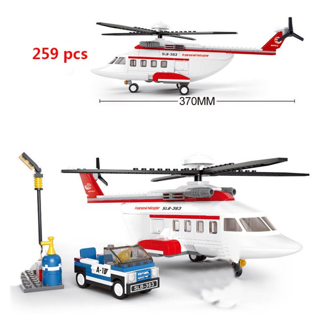 Juegos de pasajeros de avión de ciudad, Kits de estación de Aeropuerto de Terminal de amigos, modelo de helicóptero, bloques de construcción, juguetes de construcción para niños