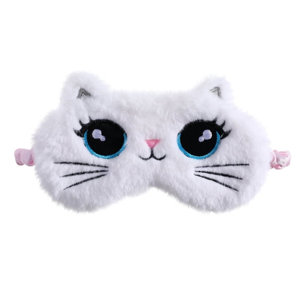 3D Linda Máscara De Dormir De Felpa De Los Niños De La Cubierta De Ojos Bandas De Relajación Suave De Seda Noche Sueño Para Niño Niñas Venda Cuidado De Viaje huangjie unisex
