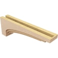 thumbnail image 5 of 6"W x 36"D x 12"H Thin Rockford Rough Cedar Woodgrain TimberThane Corbel, Primed Tan, 5 of 6